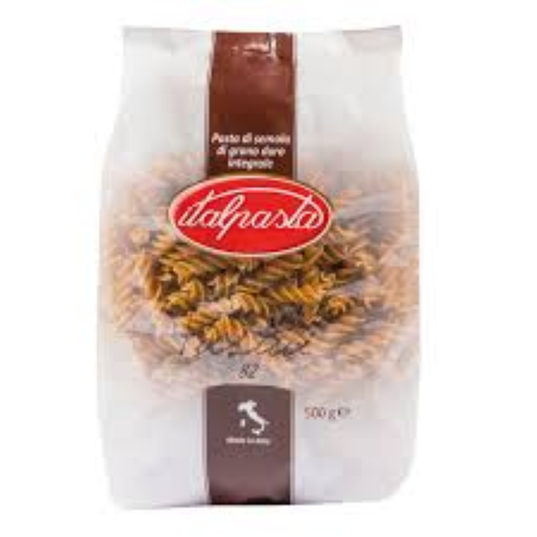 ITALPASTA WHOLEMEAL FUSILLI INTEGRALE NO.82 500G